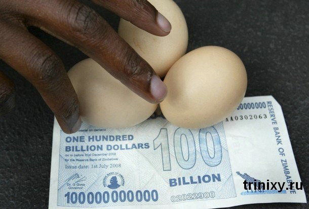 In meno di un decennio il costo di 3 uova è passato da 100 dollari a più di 1000 milioni. 