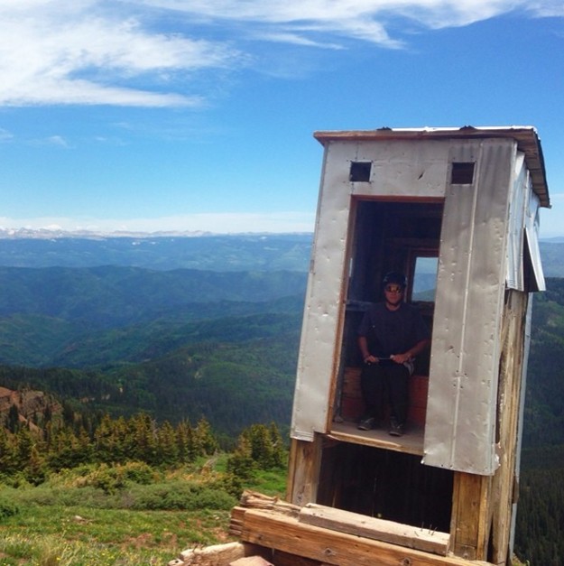 19. Precair toilet in de bergen van Colorado