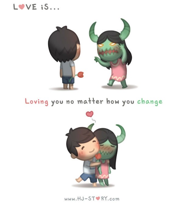 Liebe ist...zu Lieben trotz Veränderung