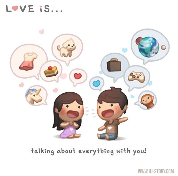 Liebe ist...über alles reden zu können