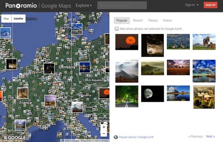 Panoramio: scoprite il mondo attraverso le foto scattate dagli altri utenti di Internet.