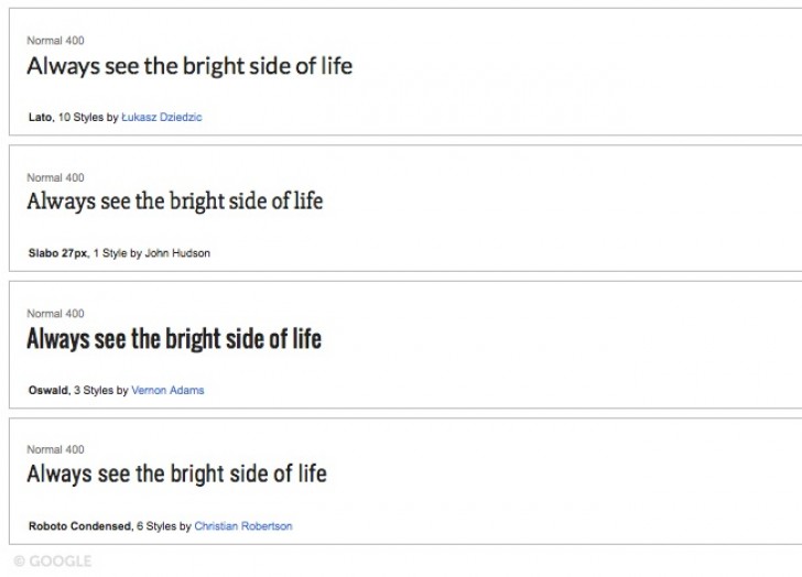 Google Fonts: un servizio per individuare il miglior carattere di scrittura per il vostro progetto.