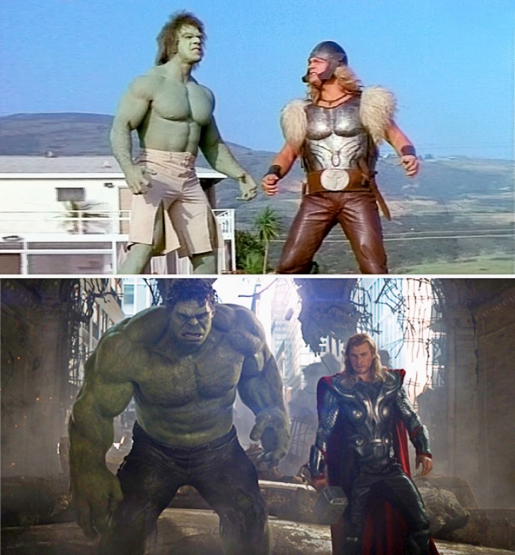 La trasformazione di Hulk e Thor negli anni