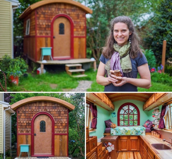 Lina vive in Oregon, in una minuscola casa di 9 mq.