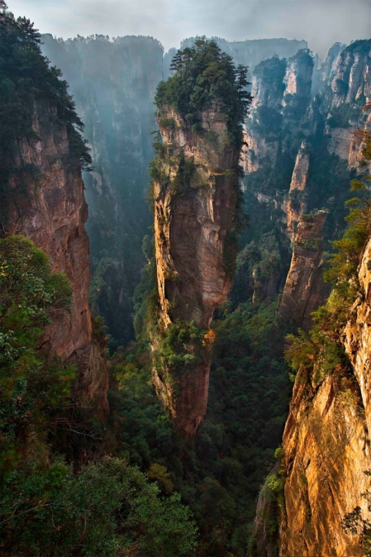 Nel parco nazionale Zhangjiajie, in Cina, sono state girate molte delle scene del film 'Avatar'.