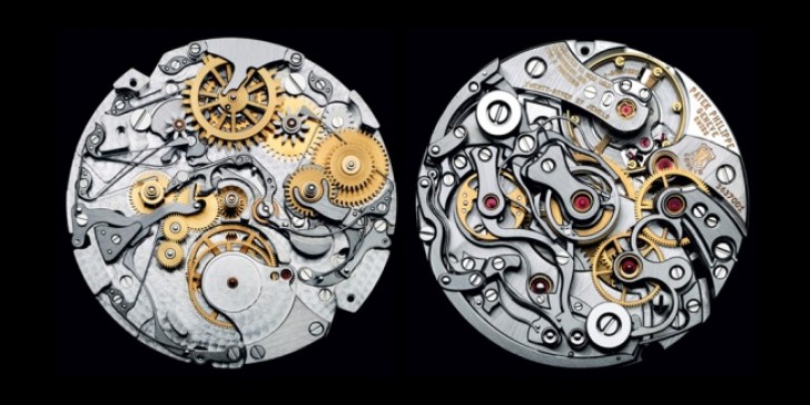 2. le mécanisme interne d’une montre de luxe de la marque suisse Patek Philippe