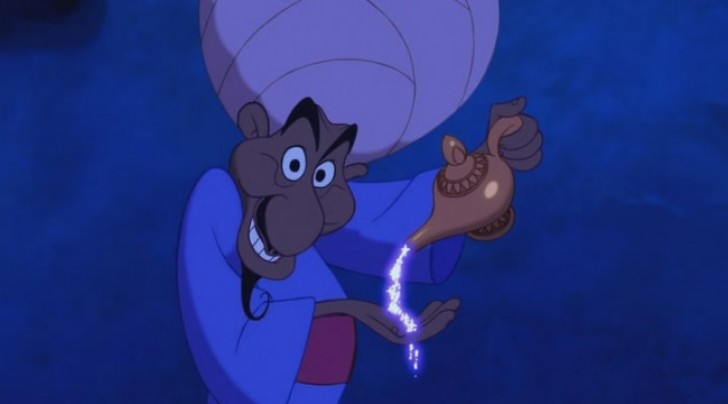 Aladdin est l’histoire inventée par un marchand qui veut vendre une lampe