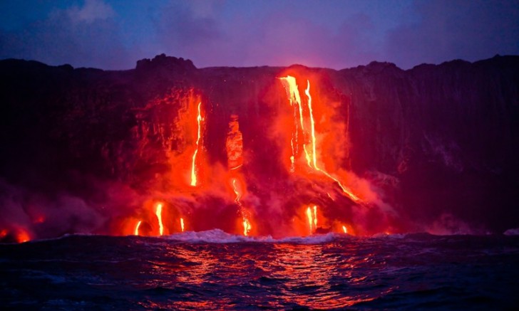 Water en vuur in Hawaii