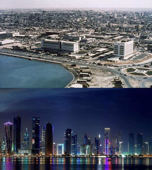 Doha, Qatar. 1977 et 2010