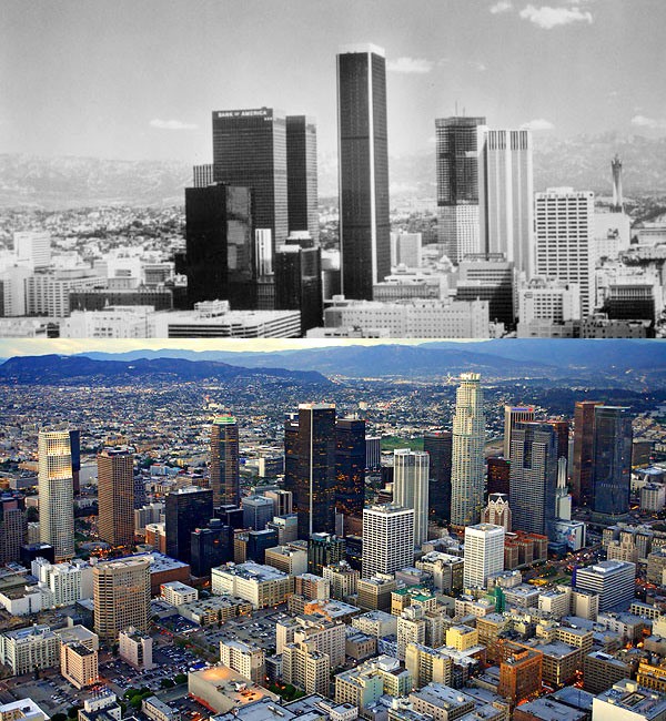 Los Angeles, USA. 1970 et aujourd'hui