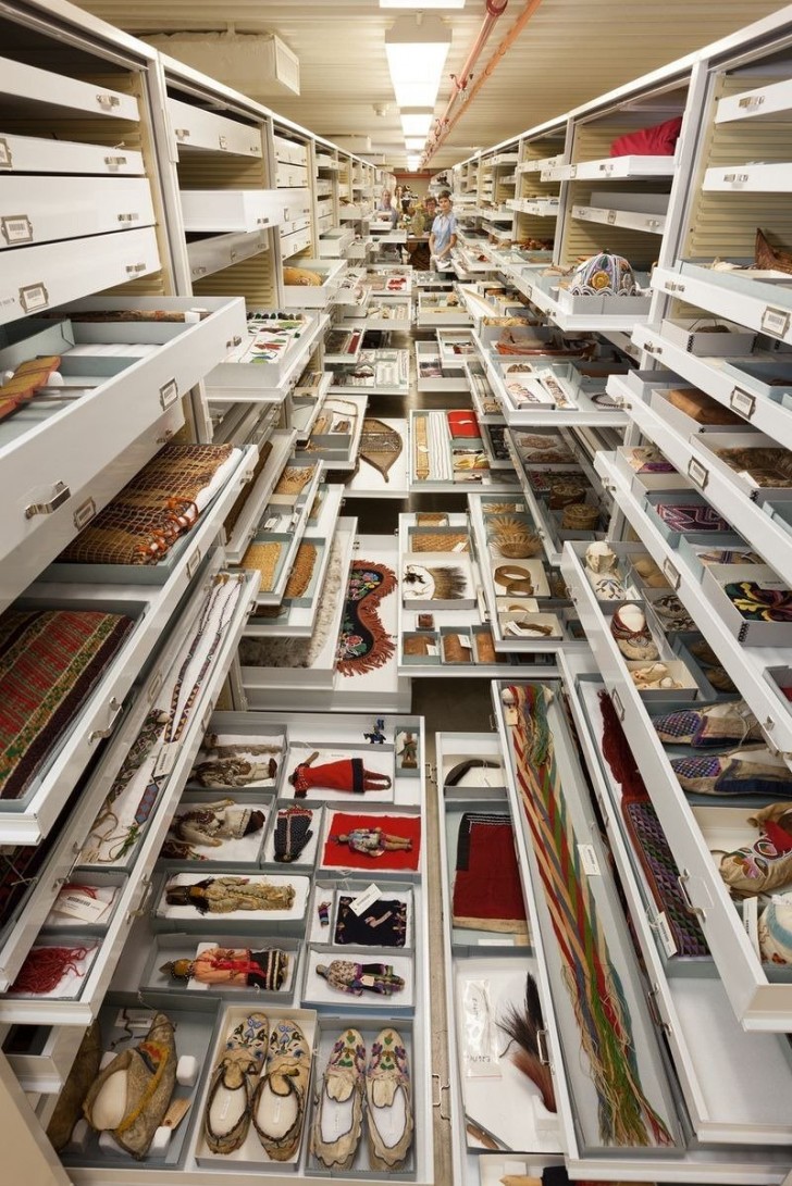 Il 97% della collezione è conservato nelle stanze “segrete”, poiché sarebbe impossibile esporre tutto insieme.