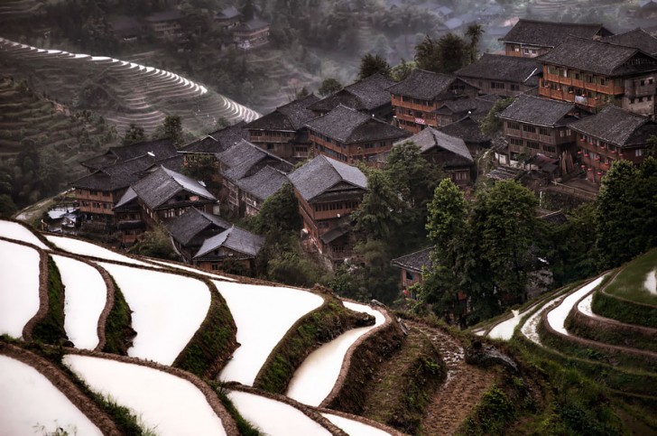 Village de montagne, Chine
