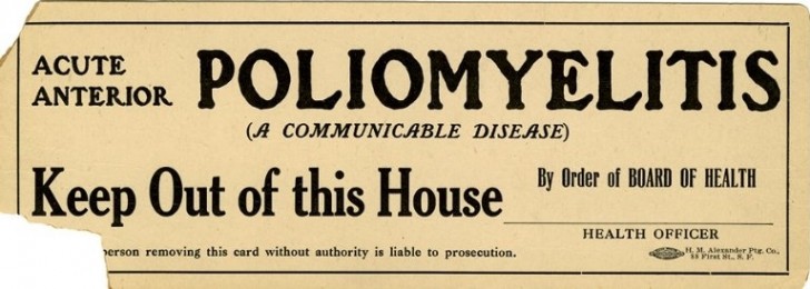 Agli inizi del 1900 gran parte del mondo ha sperimentato un drammatico aumento di casi di poliomielite, con vere e proprie epidemie.