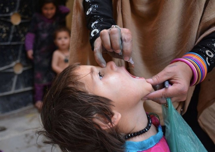 Nel 2015 sono stati notificati 74 casi di poliomielite in tutto il mondo.