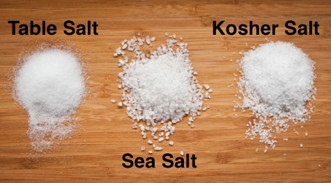 Preferite il sale marino o il sale kosher al sale da cucina