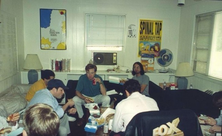 I creatori de "I Simpson" a lavoro - 1992.