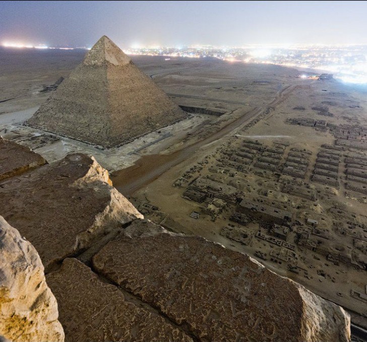 Vue sur les pyramides de Gizeh