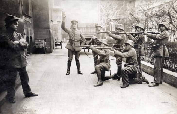 L'esecuzione di un comunista tedesco nel 1940.