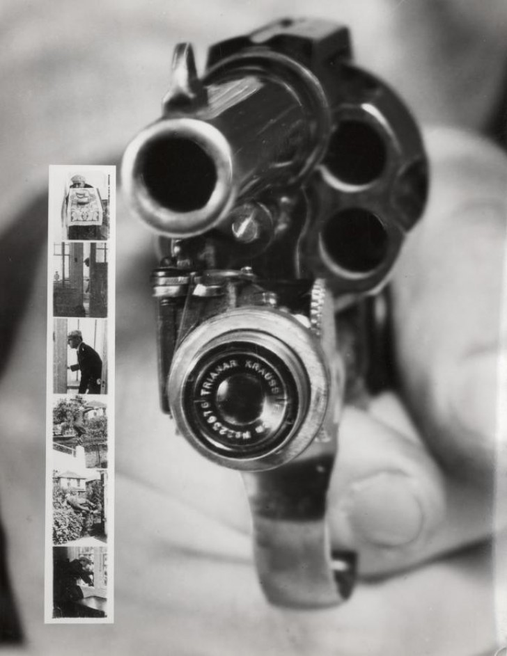Pistolet avec appareil photo intégré à utiliser lorsque vous tuez quelqu'un. Brillant!