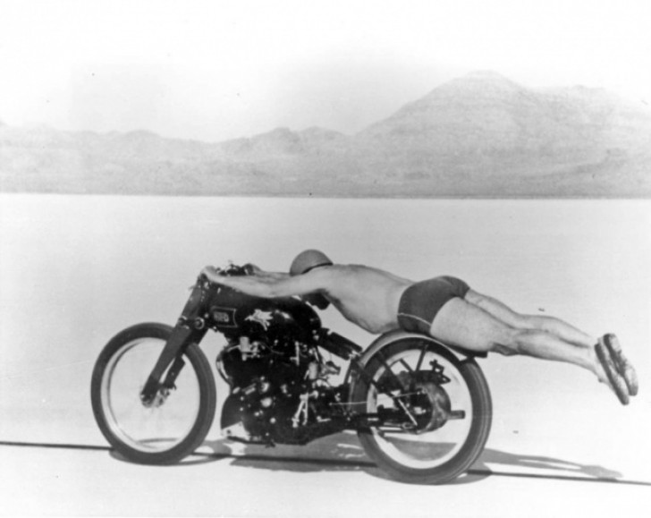 Record de vitesse en moto, en 1948