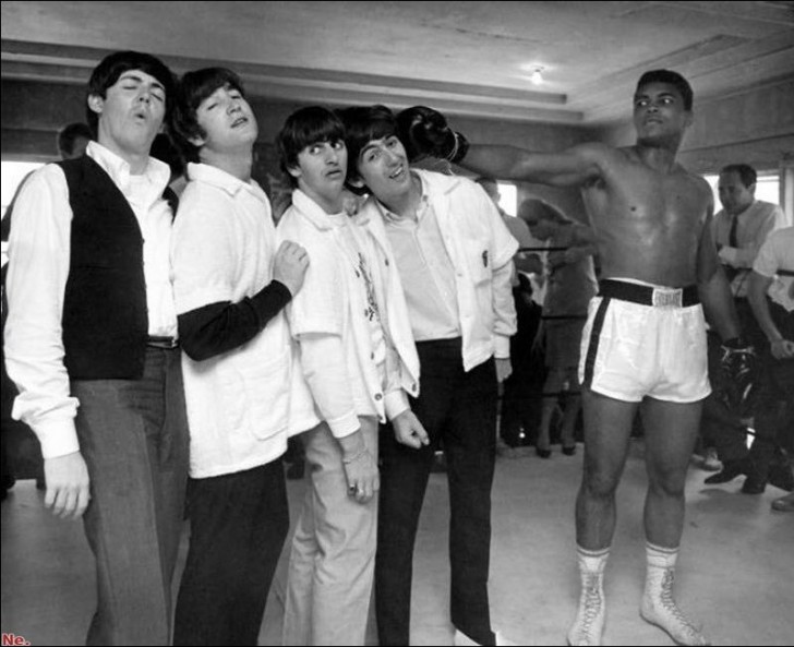 I Beatles insieme a Muhammad Ali', 1964