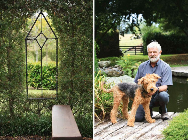 Cox è un appassionato di architettura, e pensava a qualcosa di esclusivo per il suo giardino.