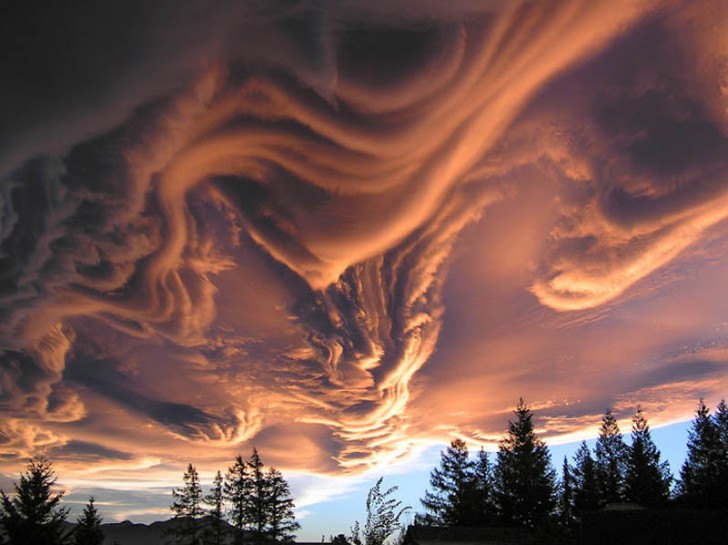 1. Les nuages au coucher du soleil - Nouvelle-Zélande.