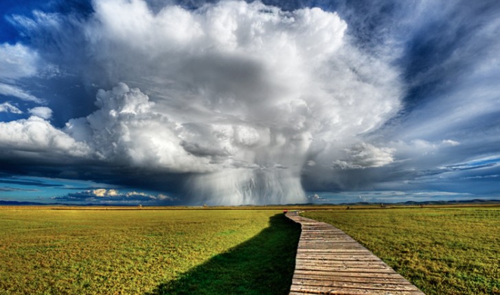 4. Wolken in de vorm van een boom.