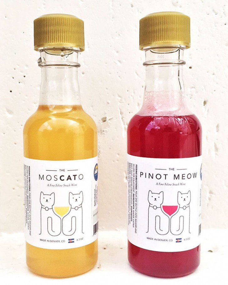 De "cat wine" (kattenwijn) van Apollo Peak heeft als basis kattenkruid en biologische bieten en bevat geen alcohol.