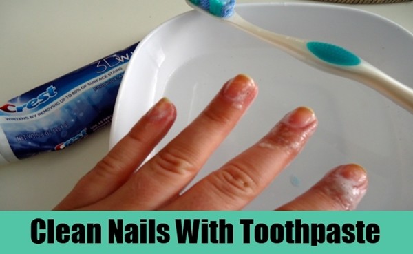 11. Toothpaste used with an old toothbrush can help keep your nails clean and bright!