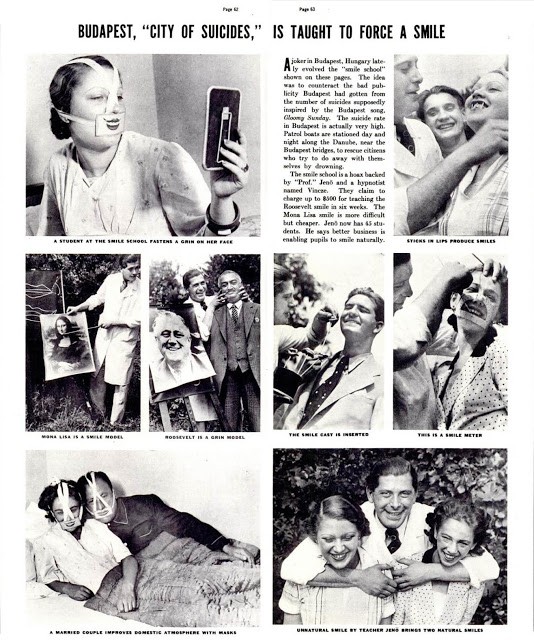 Tornando alla Scuola, nel 1937 venne pubblicato un altro articolo, questa volta su Life, in cui vi erano vive testimonianze della strana terapia.