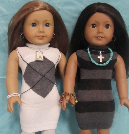 8. A project to do together with your children --- make a change of clothes for their favorite dolls!