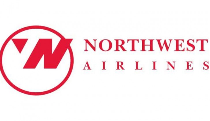 13. Le logo de cette compagnie aérienne américaine renferme les initiales de «Northwest» et «Airlines», mais, si vous faites attention, vous remarquerez que le triangle en haut à gauche pointe vers le Nord-Est!