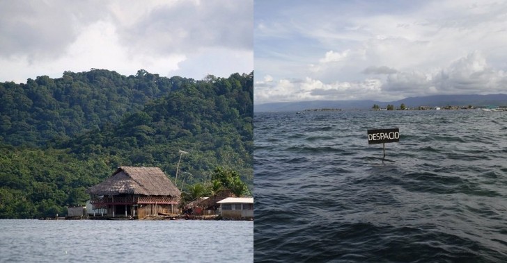 Iles San Blas, Panama, en 2002 et en 2014