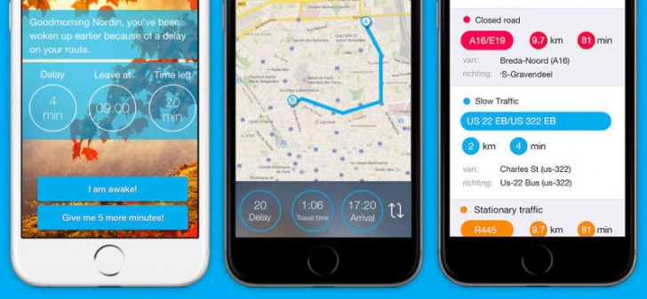 Inserendo il vostro percorso quotidiano, Snorelax è in grado di analizzare i dati sul traffico in tempo reale e calcolare così il vostro tempo di viaggio.
