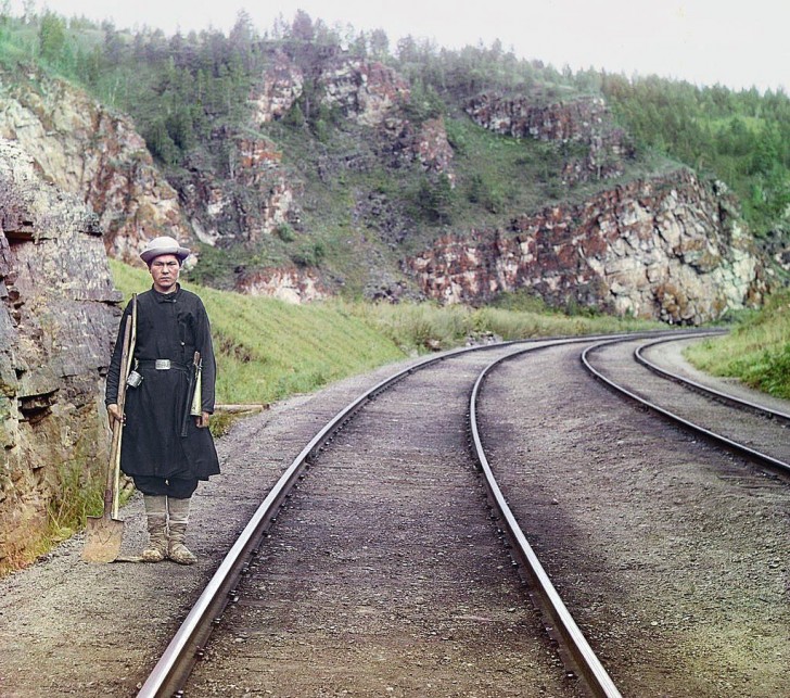 5. Operario delle ferrovie di stanza a Ust-Katav (Siberia occidentale) - 1910.