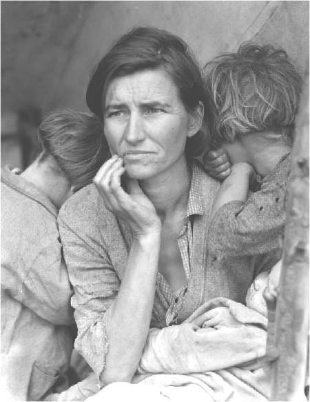 Florence Leona Christie è la protagonista del celebre scatto realizzato dalla fotografa Dorothea Lange; l'immagine è divenuta il simbolo della grande depressione che colpì gli USA alla fine degli anni Venti e che ebbe forti ripercussioni sull'economia mondiale per buona parte del decennio successivo.