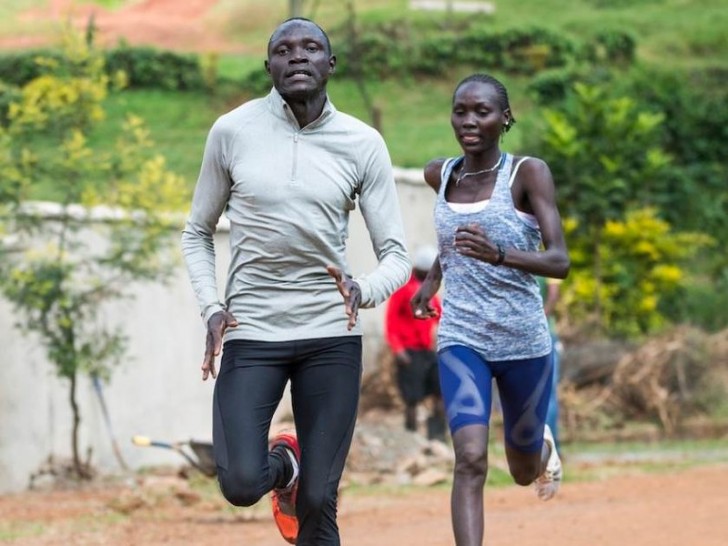 Ecco Paulo Amotun Lokoro e Anjelina Nadai Lohalith provenienti dal Sud Sudan, membri del team di rifugiati e specializzati nei 1500 metri.