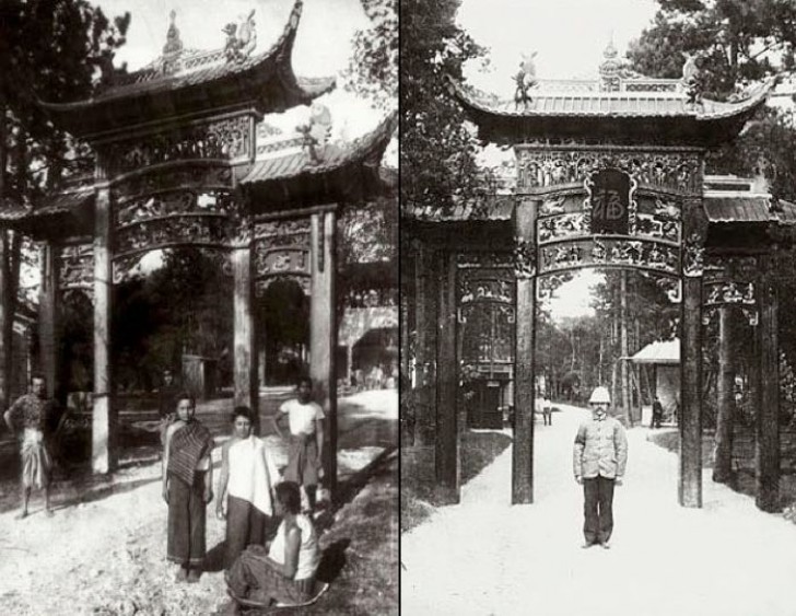 C'était l'entrée du pavillon dédié à l'Indochine.