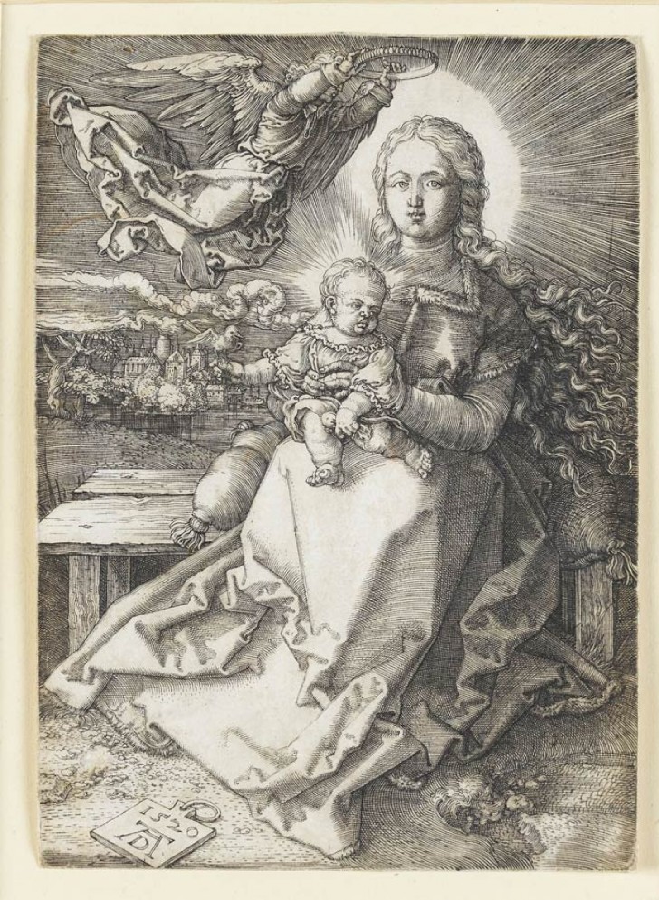 L'incisione in questione è la "Madonna incoronata da un angelo", realizzata dal Maestro nel 1520