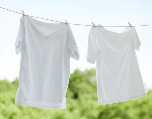 2. För att tvätta vita kläder