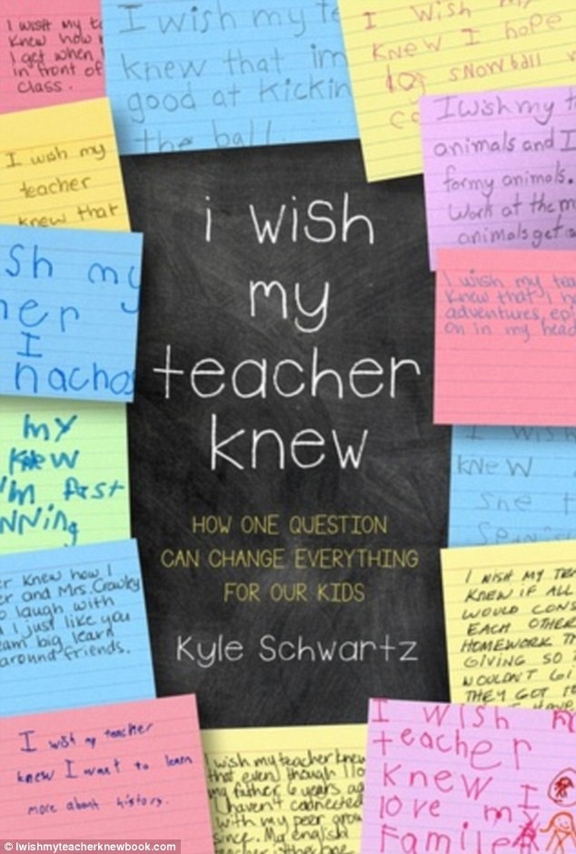 Kyle Schwartz ha raccolto le frasi che hanno scritto i suoi alunni in un libro: adesso conosce più a fondo i suoi alunni e può stabilire con loro un legame più profondo.