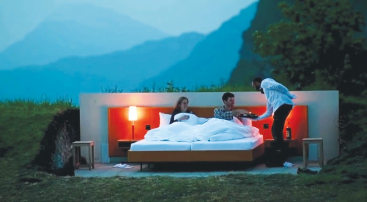 Would you pay to sleep outdoors? An offer by a line of Swiss hotels . . .