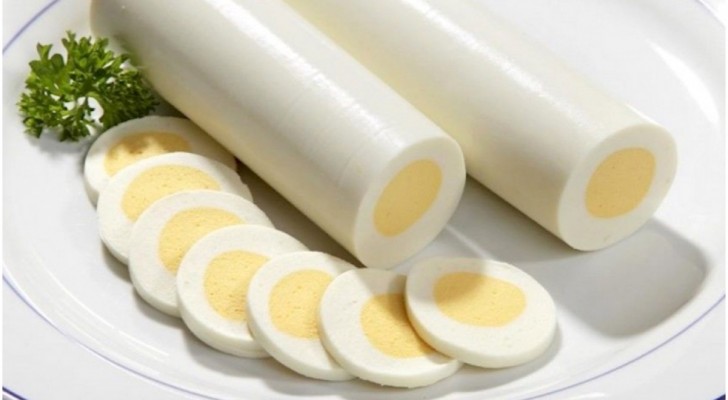 Amaze your guests --- create a cylindrical hard-boiled egg!