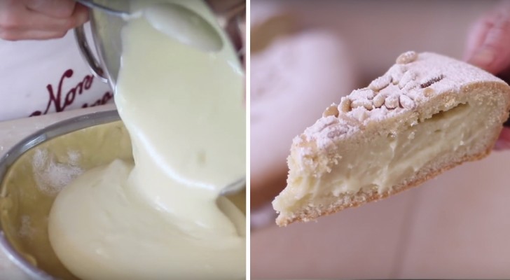 La "Torta della nonna" (tourte à la crème pâtissière et pignons): la version facile et sans beurre