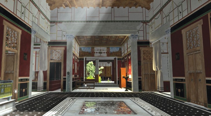 Tour a reconstructed 3D home in Pompeii.