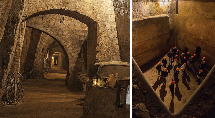 Un luogo misterioso sepolto sotto la città di Napoli: ecco a voi la Galleria Borbonica