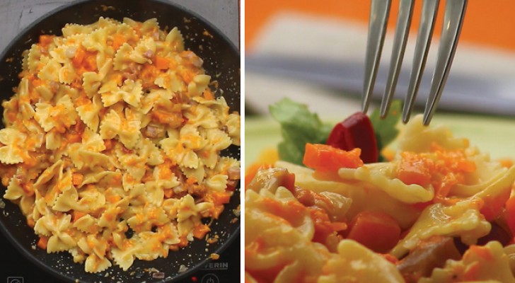 Farfalle met pompoen, Taleggio kaas en speck: een authentiek gerecht met een onweerstaanbare smaak!