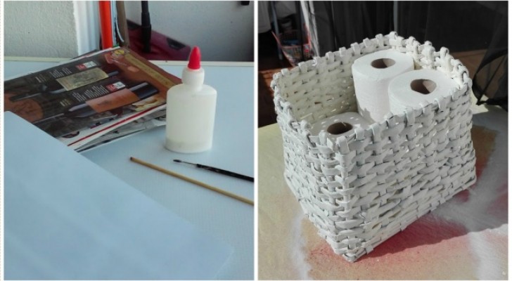 Comment construire un panier resistant... avec de simples feuilles de papier journal!