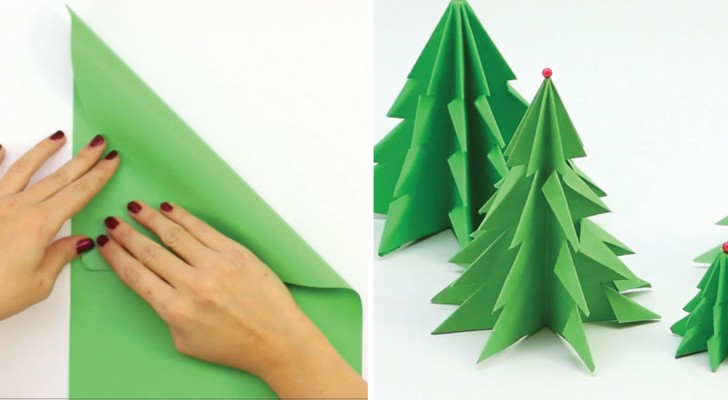 Zo maak je een prachtige kerstboom van papier!